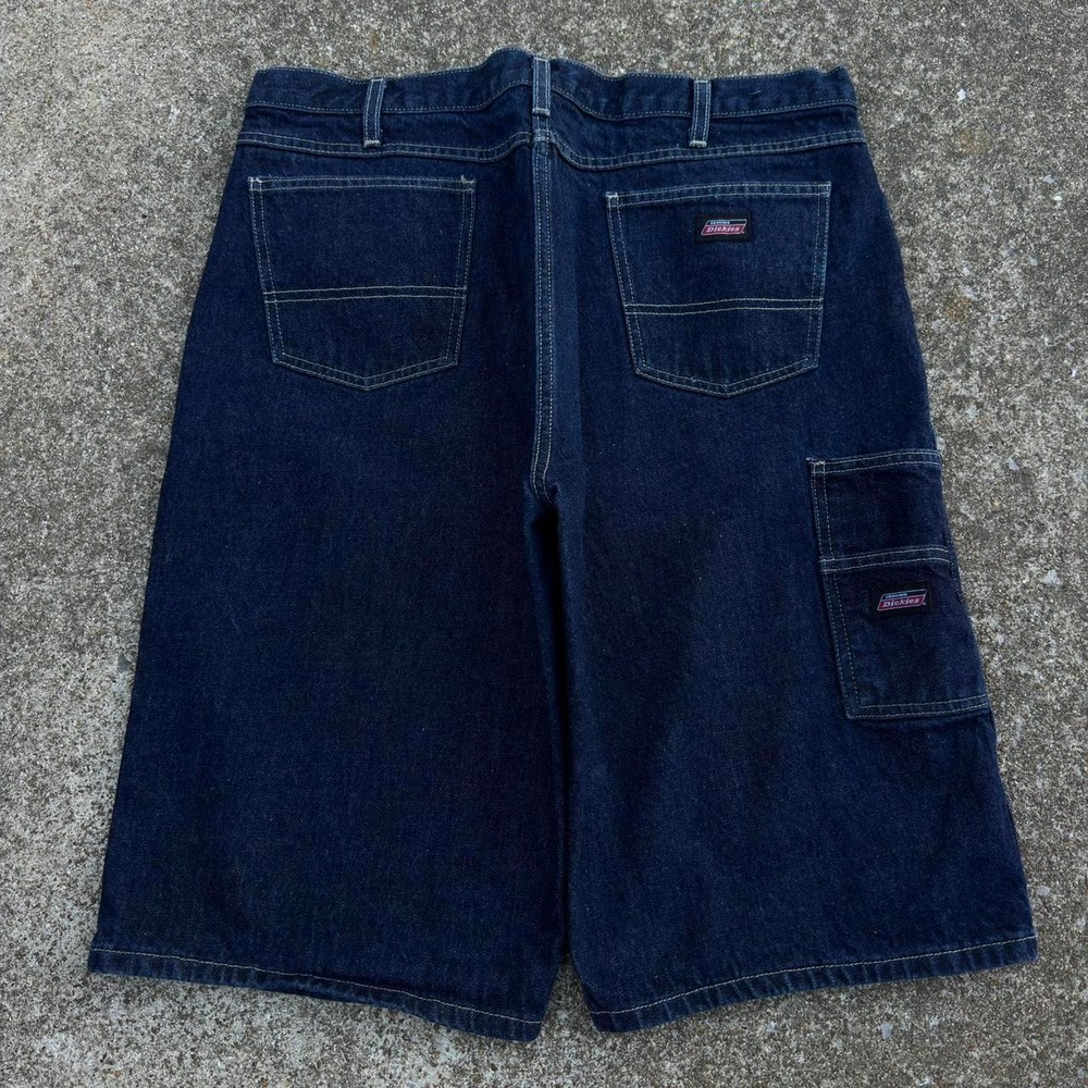 Vintage Y2K Dickies Carpenter Shorts Baggy Wide Leg Workwear Blue 38 (g6b)